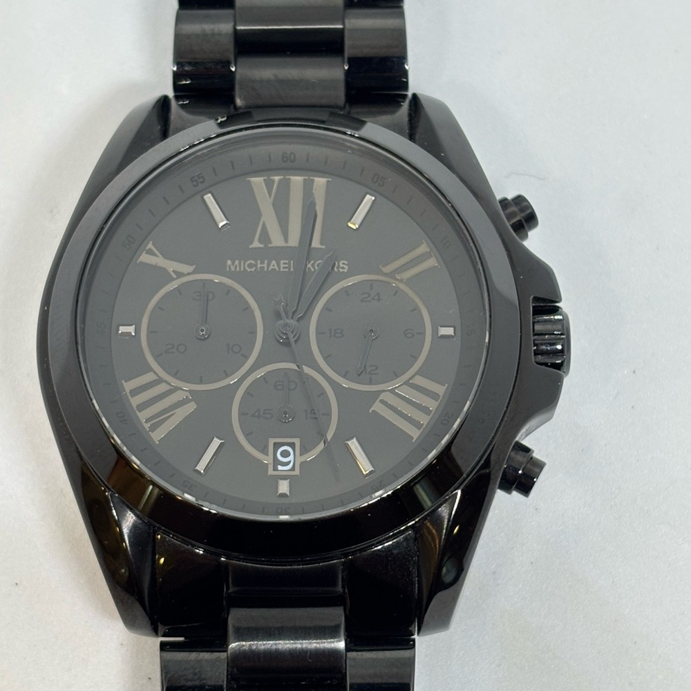 Michael Kors Bradshaw Black Chronograph Watch.
